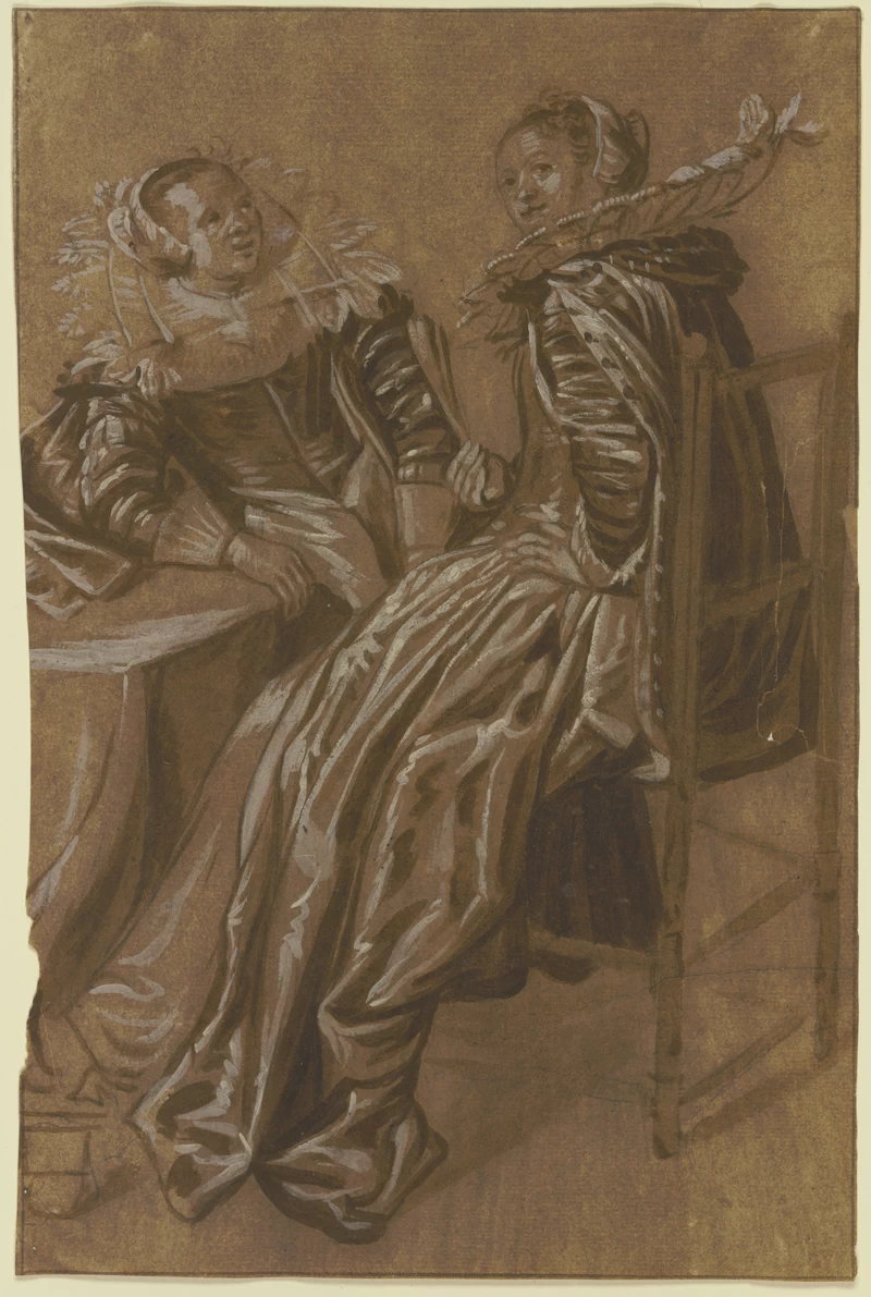 Studio di due figure femminili
